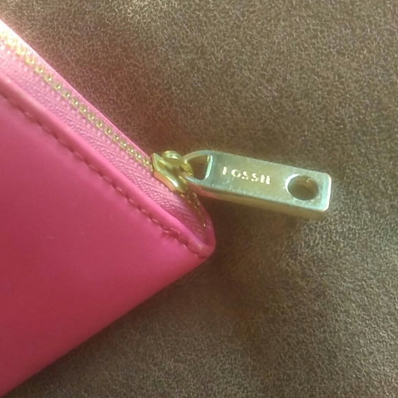 Fossil Wallet Pink Leather - Picture 4 of 5
